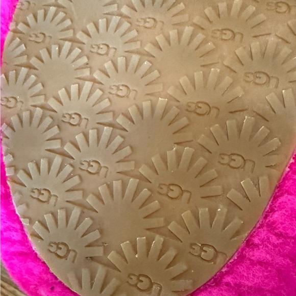 UGG Women's Fluff Yeah Shearling Slingback Slippers, Size 6, Hot Pink or Fuschia - Picture 7 of 11